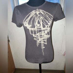 Multicolored Crew Neck Short Sleeve T-Shirt